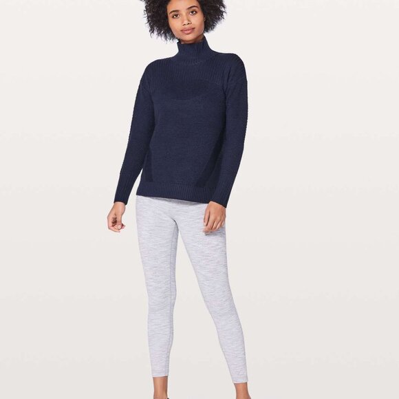 Lululemon Warm & Restore Sweater Midnight Navy Size Small - Picture 2 of 7
